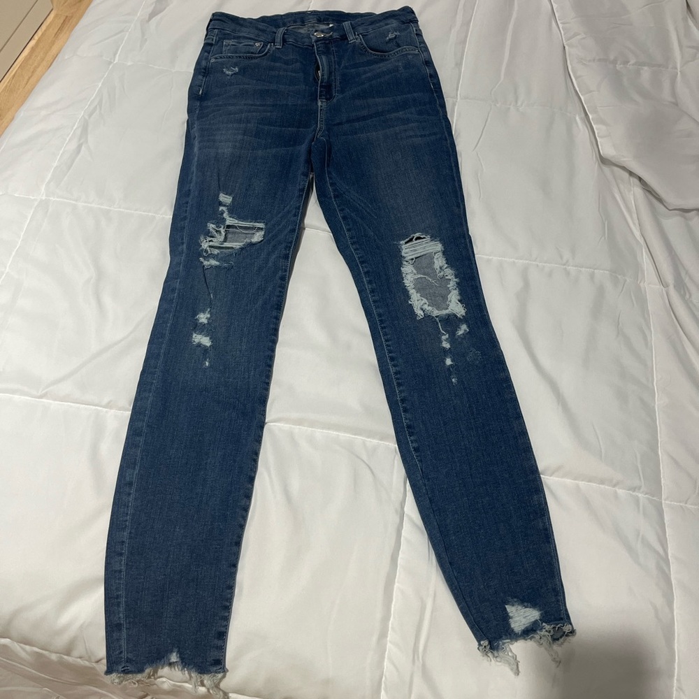 H&M ripped skinny jeans